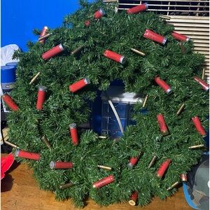 Shot gun shell wreath